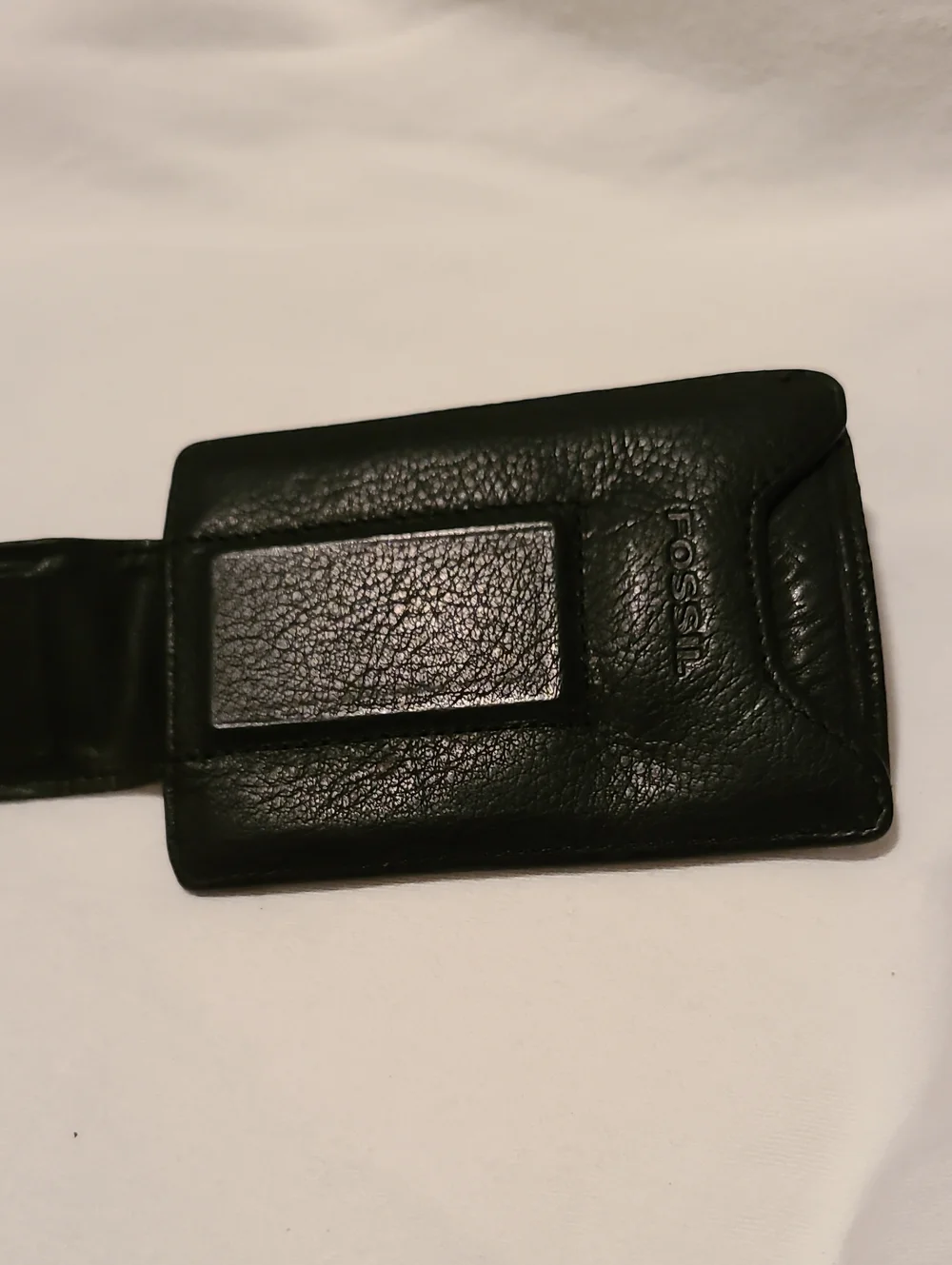 Fossil Magnetic Multicard Wallet Money Clip Credit Card Holder Black Slim